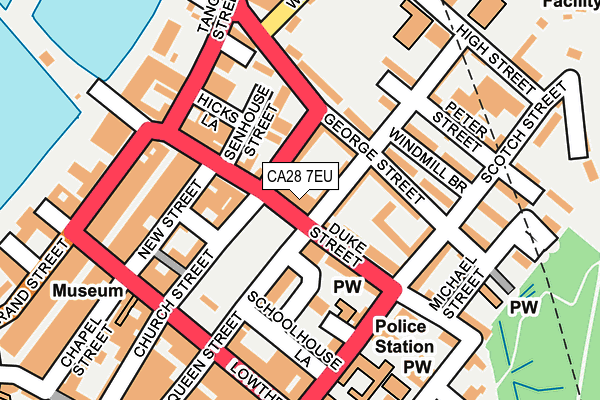 CA28 7EU map - OS OpenMap – Local (Ordnance Survey)