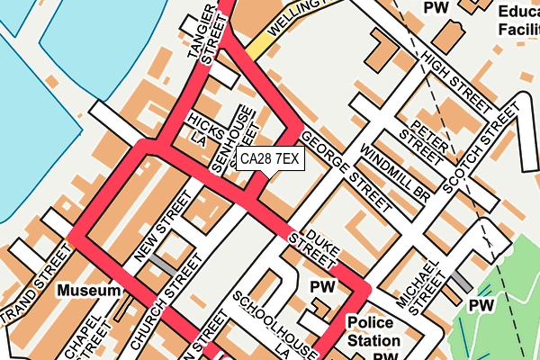 CA28 7EX map - OS OpenMap – Local (Ordnance Survey)