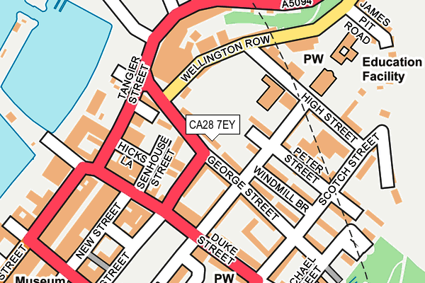 CA28 7EY map - OS OpenMap – Local (Ordnance Survey)