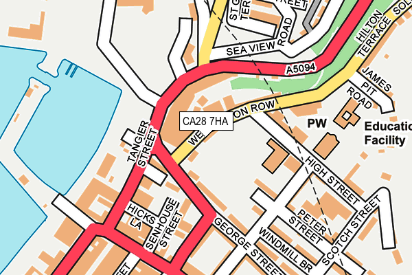 CA28 7HA map - OS OpenMap – Local (Ordnance Survey)