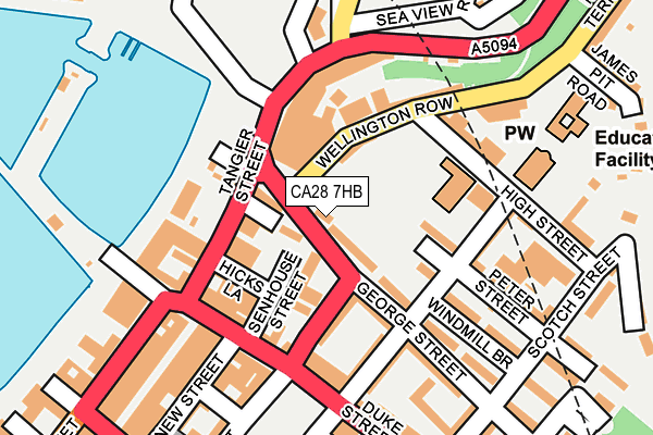 CA28 7HB map - OS OpenMap – Local (Ordnance Survey)