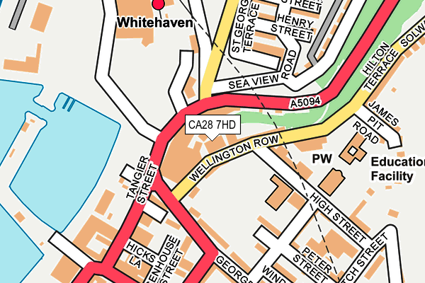 CA28 7HD map - OS OpenMap – Local (Ordnance Survey)