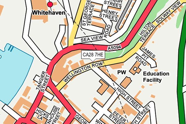 CA28 7HE map - OS OpenMap – Local (Ordnance Survey)