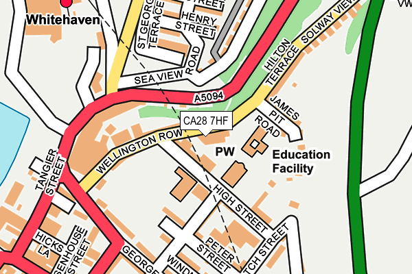 CA28 7HF map - OS OpenMap – Local (Ordnance Survey)