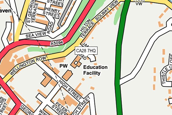 CA28 7HQ map - OS OpenMap – Local (Ordnance Survey)