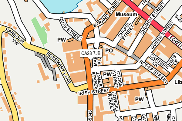 CA28 7JB map - OS OpenMap – Local (Ordnance Survey)