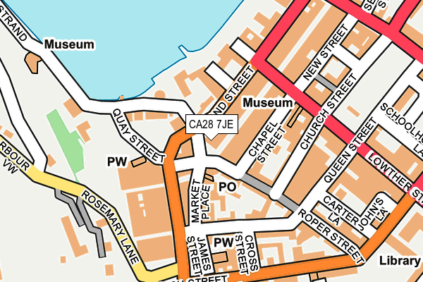 CA28 7JE map - OS OpenMap – Local (Ordnance Survey)