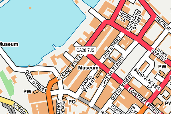 CA28 7JS map - OS OpenMap – Local (Ordnance Survey)