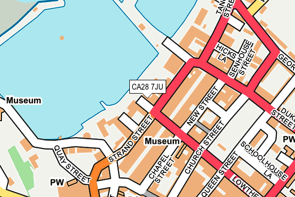 CA28 7JU map - OS OpenMap – Local (Ordnance Survey)