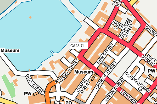 CA28 7LJ map - OS OpenMap – Local (Ordnance Survey)