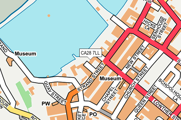 CA28 7LL map - OS OpenMap – Local (Ordnance Survey)