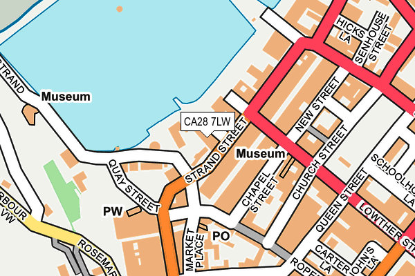 CA28 7LW map - OS OpenMap – Local (Ordnance Survey)