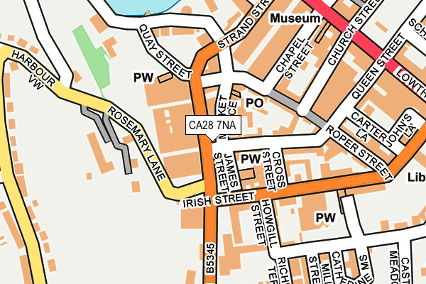 CA28 7NA map - OS OpenMap – Local (Ordnance Survey)