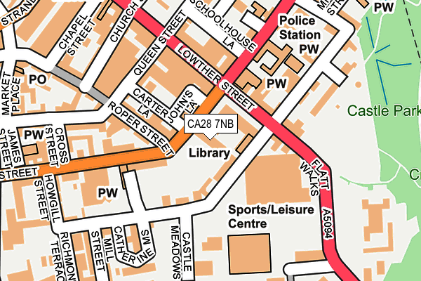 CA28 7NB map - OS OpenMap – Local (Ordnance Survey)