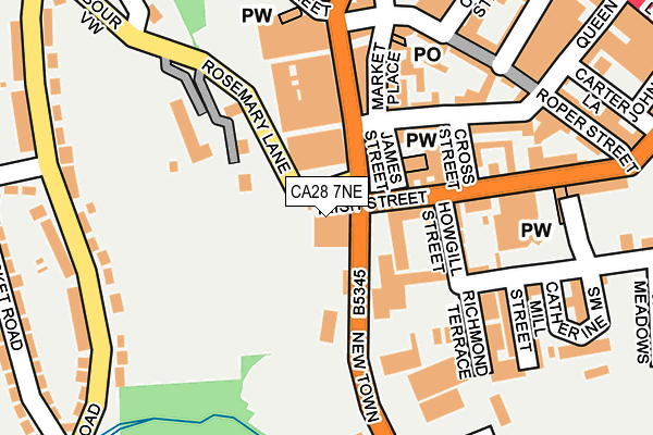 CA28 7NE map - OS OpenMap – Local (Ordnance Survey)