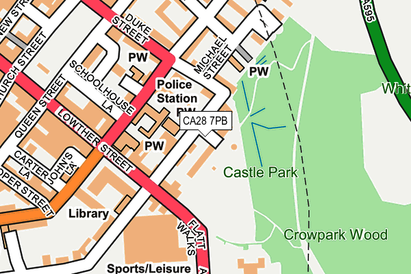 CA28 7PB map - OS OpenMap – Local (Ordnance Survey)