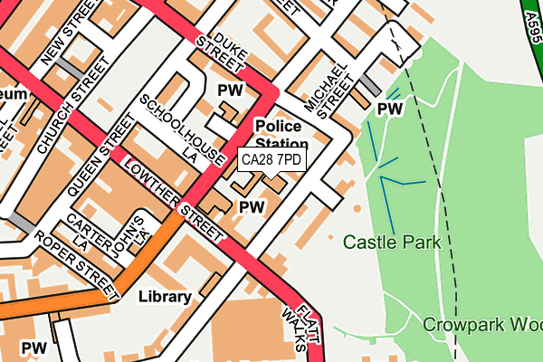 CA28 7PD map - OS OpenMap – Local (Ordnance Survey)