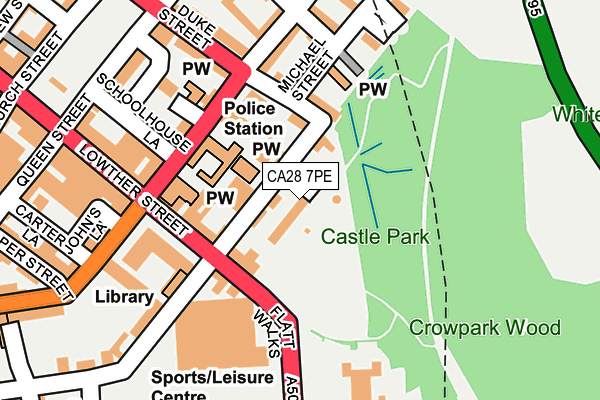 CA28 7PE map - OS OpenMap – Local (Ordnance Survey)