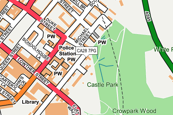 CA28 7PG map - OS OpenMap – Local (Ordnance Survey)