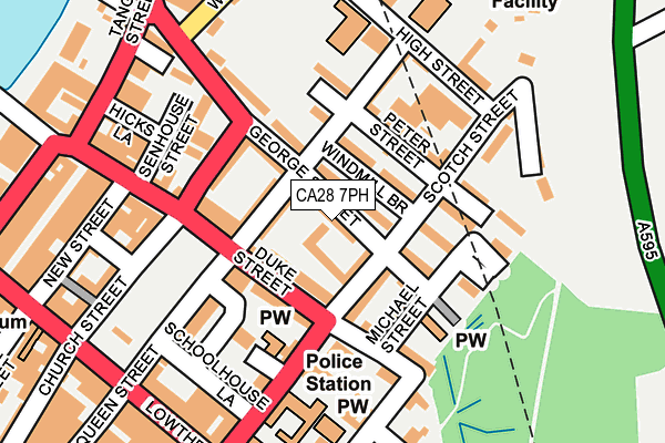 CA28 7PH map - OS OpenMap – Local (Ordnance Survey)