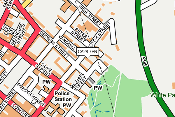 CA28 7PN map - OS OpenMap – Local (Ordnance Survey)