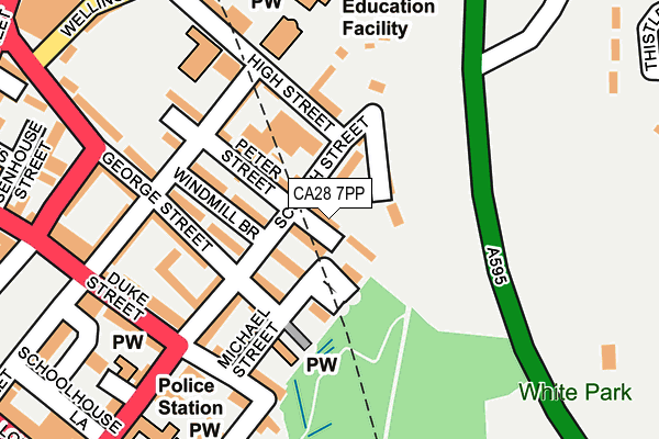 CA28 7PP map - OS OpenMap – Local (Ordnance Survey)