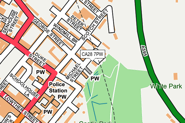 CA28 7PW map - OS OpenMap – Local (Ordnance Survey)