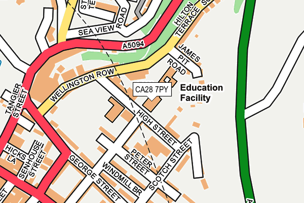 CA28 7PY map - OS OpenMap – Local (Ordnance Survey)