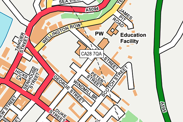 CA28 7QA map - OS OpenMap – Local (Ordnance Survey)