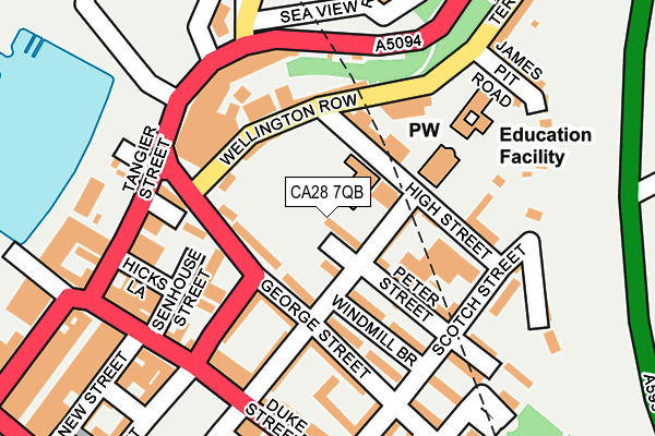 CA28 7QB map - OS OpenMap – Local (Ordnance Survey)