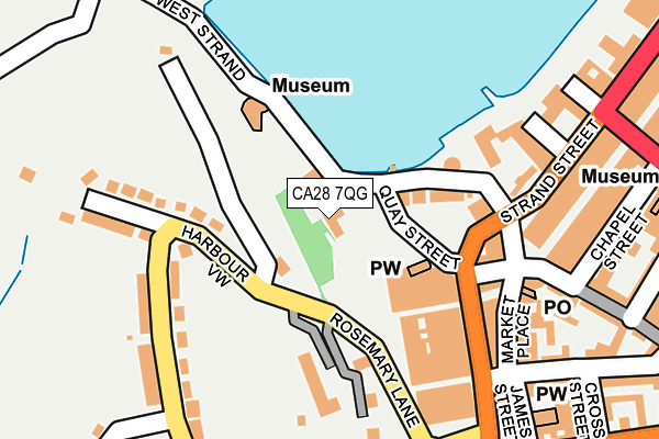 CA28 7QG map - OS OpenMap – Local (Ordnance Survey)