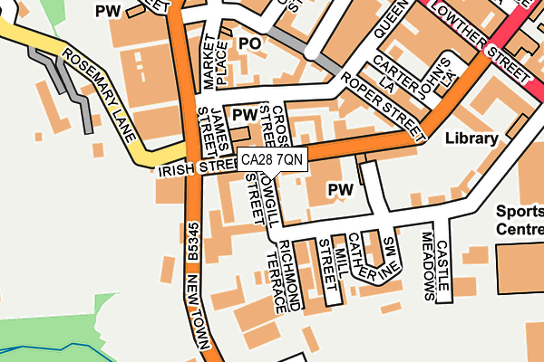 CA28 7QN map - OS OpenMap – Local (Ordnance Survey)