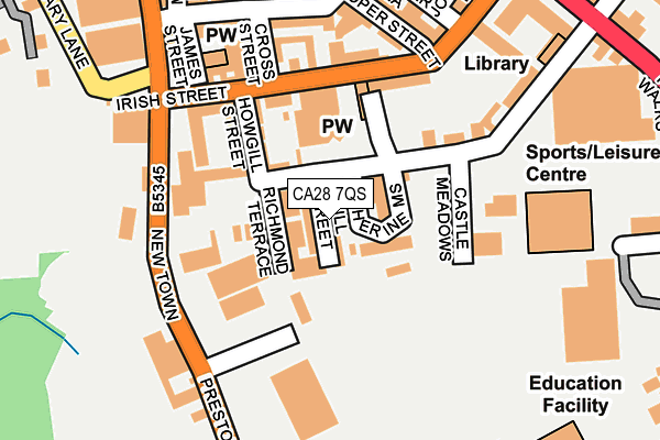 CA28 7QS map - OS OpenMap – Local (Ordnance Survey)