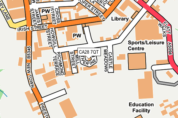 CA28 7QT map - OS OpenMap – Local (Ordnance Survey)