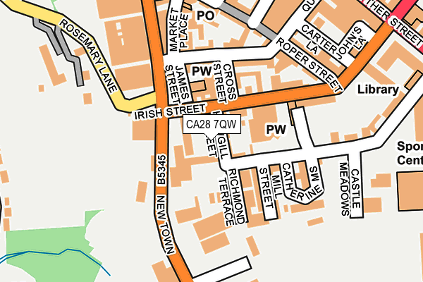 CA28 7QW map - OS OpenMap – Local (Ordnance Survey)