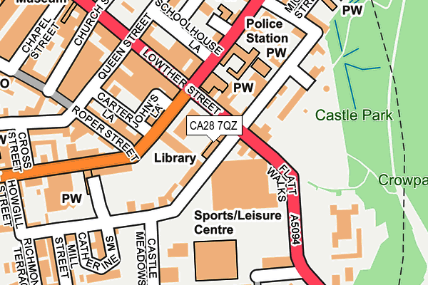 CA28 7QZ map - OS OpenMap – Local (Ordnance Survey)