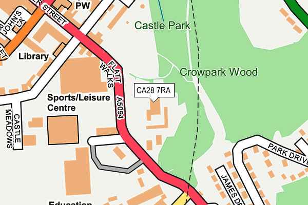 CA28 7RA map - OS OpenMap – Local (Ordnance Survey)