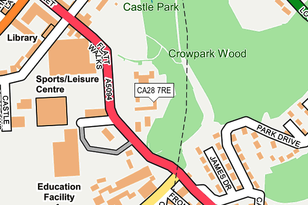 CA28 7RE map - OS OpenMap – Local (Ordnance Survey)