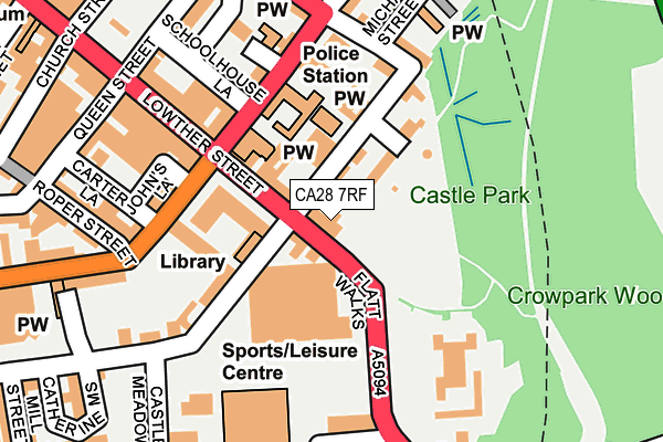 CA28 7RF map - OS OpenMap – Local (Ordnance Survey)