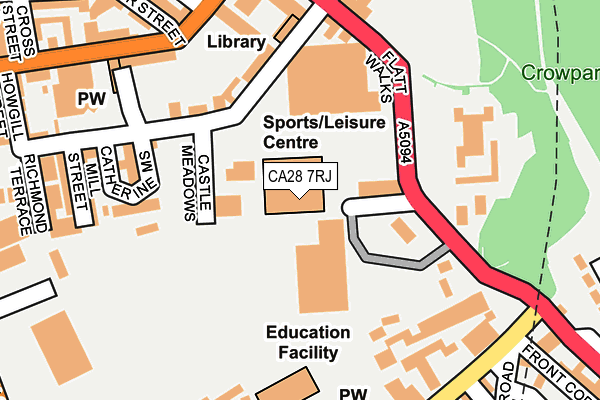 CA28 7RJ map - OS OpenMap – Local (Ordnance Survey)