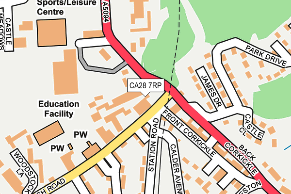 CA28 7RP map - OS OpenMap – Local (Ordnance Survey)