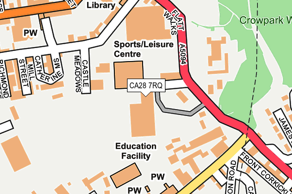 CA28 7RQ map - OS OpenMap – Local (Ordnance Survey)