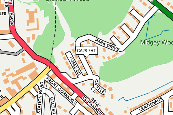 CA28 7RT map - OS OpenMap – Local (Ordnance Survey)