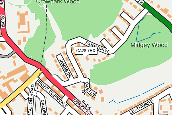 CA28 7RX map - OS OpenMap – Local (Ordnance Survey)