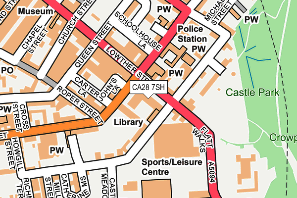 CA28 7SH map - OS OpenMap – Local (Ordnance Survey)