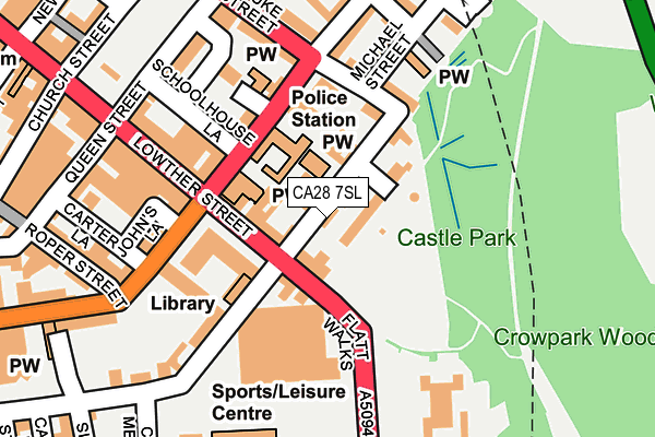 CA28 7SL map - OS OpenMap – Local (Ordnance Survey)