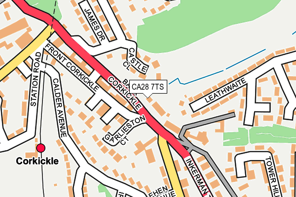 CA28 7TS map - OS OpenMap – Local (Ordnance Survey)
