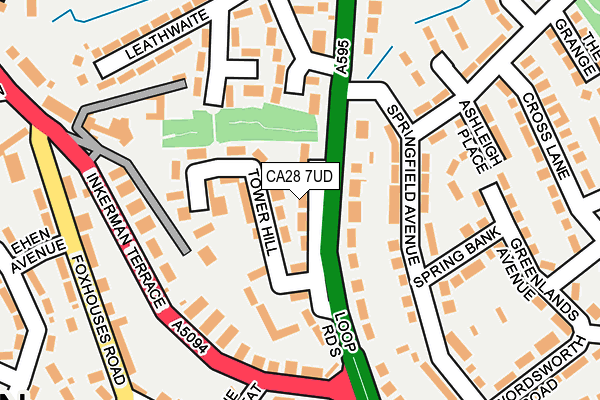 CA28 7UD map - OS OpenMap – Local (Ordnance Survey)