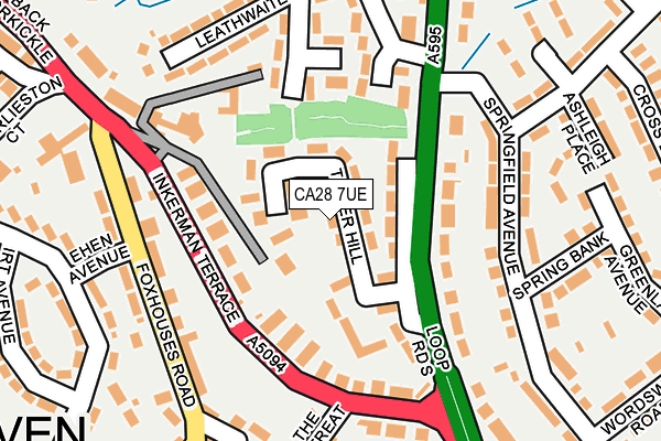 CA28 7UE map - OS OpenMap – Local (Ordnance Survey)