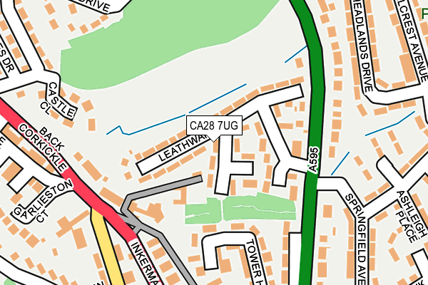 CA28 7UG map - OS OpenMap – Local (Ordnance Survey)